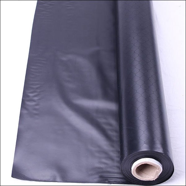 Película de cortina de cuadrícula negra de PVC anti static